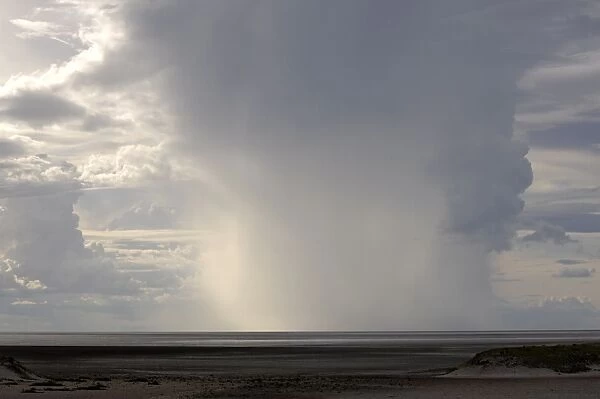 Heavy rain over Etosha National Park, Namibia, Africa