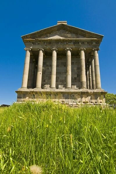 The Hellenic temple of Garni, Armenia, Caucasus, Central Asia, Asia