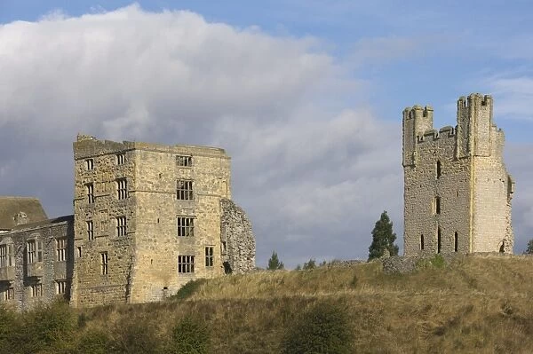 Helmsley Castle, dating from the 12th century, Helmsley, North Yorkshire