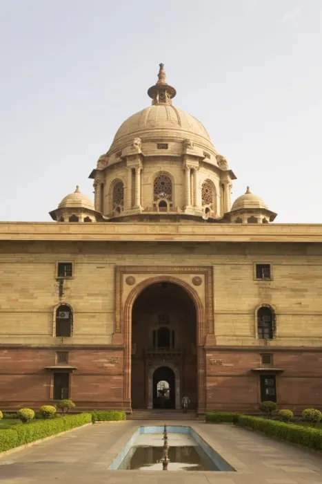 Framed Print : The Herbert Baker designed North Block Secretariat Building in New Delhi, India, Asia Framed Print : The Herbert Baker designed North Block Secretariat Building in New Delhi, India, Asia