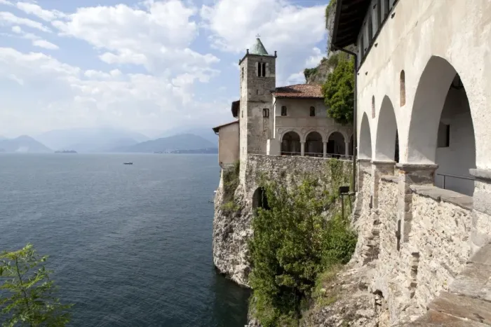 Framed Print : Hermitage of Santa Caterina del Sasso, Lake Maggiore, Lombardy, Italian Lakes, Italy, Europe Framed Print : Hermitage of Santa Caterina del Sasso, Lake Maggiore, Lombardy, Italian Lakes, Italy, Europe