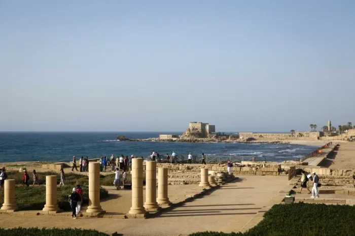 Framed Print : Herods Palace ruins and the hippodrome, Caesarea, Israel, Middle East Framed Print : Herods Palace ruins and the hippodrome, Caesarea, Israel, Middle East