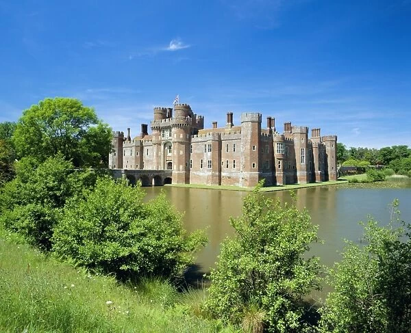 Herstmonceux Castle, East Sussex, England, UK