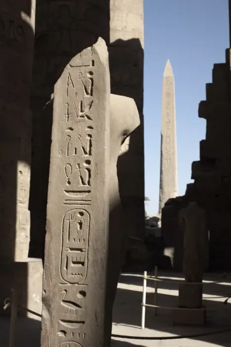 Framed Print : Hieroglyphics on columns within the Temples of Karnak, Luxor, Thebes, UNESCO World Heritage Site Framed Print : Hieroglyphics on columns within the Temples of Karnak, Luxor, Thebes, UNESCO World Heritage Site
