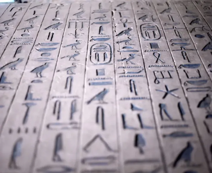 Framed Print : Hieroglyphics in the interior of the pyramid of Unas, Sakkara (Saqqarah) Framed Print : Hieroglyphics in the interior of the pyramid of Unas, Sakkara (Saqqarah)