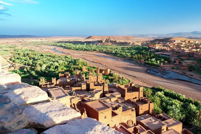 Framed Print : High angle view of Ait Ben Haddou, UNESCO World Heritage Site, in the desert landscape at feet of Atlas Mountains, Ouarzazate province, Morocco, North Africa, Africa Framed Print : High angle view of Ait Ben Haddou, UNESCO World Heritage Site, in the desert landscape at feet of Atlas Mountains, Ouarzazate province, Morocco, North Africa, Africa