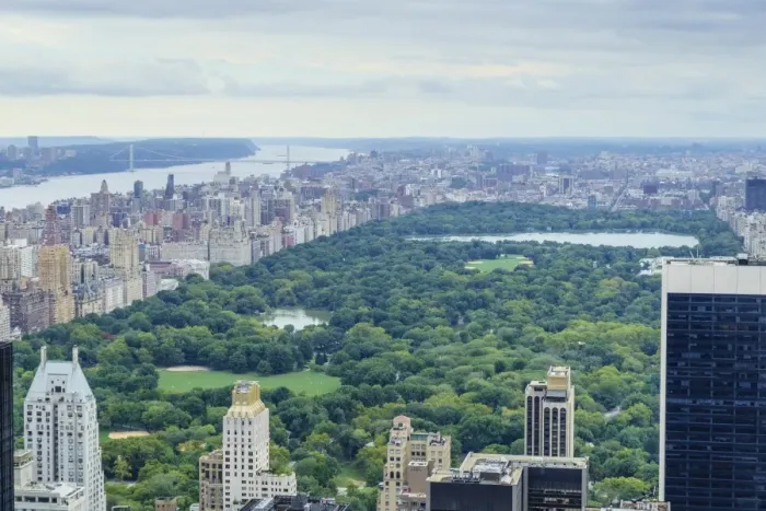 Framed Print : High angle view over Central Park looking north, New York, United States of America, North America Framed Print : High angle view over Central Park looking north, New York, United States of America, North America