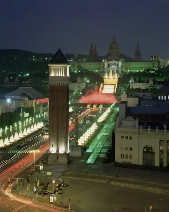 Framed Print : High angle view over Placa d Espanya Framed Print : High angle view over Placa d Espanya