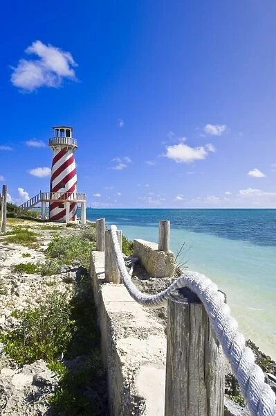 High Rock lighthouse at High Rock, Grand Bahama, The Bahamas, West Indies