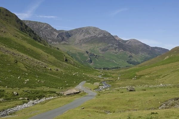 High Stile from the Honister Pass Road, Lake District National Park, Cumbria, England, United Kingdom, Europe