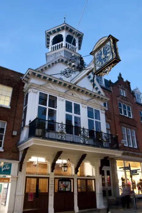 Framed Print : High Street at dusk, Guildford, Surrey, England, United Kingdom, Europe Framed Print : High Street at dusk, Guildford, Surrey, England, United Kingdom, Europe