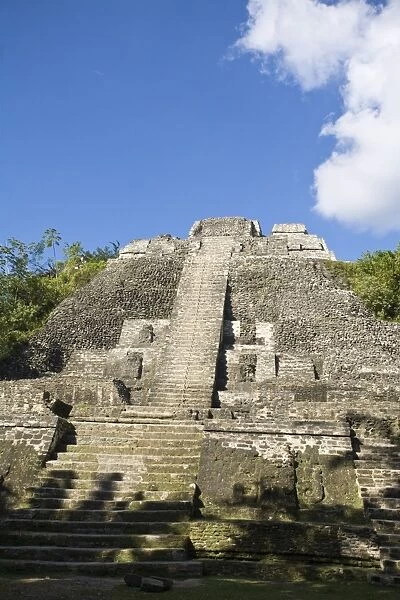High Temple (Structure N10-43), the highest temple at the Mayan site at Lamanai