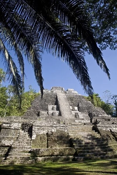 High Temple (Structure N10-43), the highest temple in the Mayan site, Lamanai