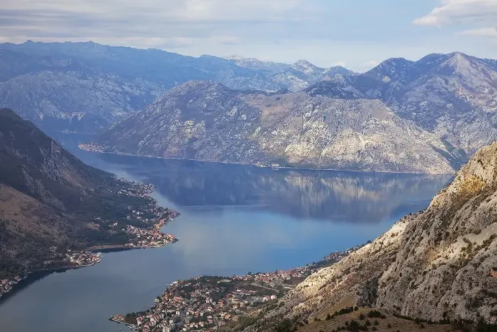 Framed Print : High view of the fjord at Kotor Bay, Kotor, UNESCO World Heritage Site Framed Print : High view of the fjord at Kotor Bay, Kotor, UNESCO World Heritage Site