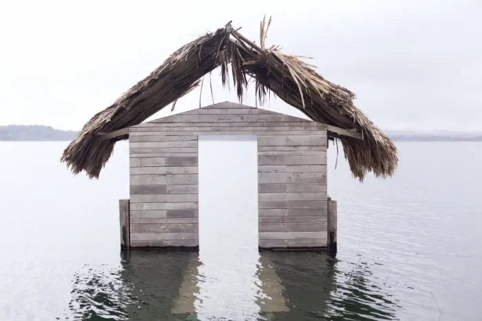 Framed Print : High water floods lakeside cabanas, Climate Change, Lago Peten Itza, Guatemala, Central America Framed Print : High water floods lakeside cabanas, Climate Change, Lago Peten Itza, Guatemala, Central America