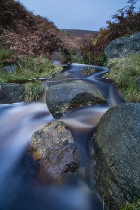 Framed Print : Highshaw Clough at dusk, Peak District, Derbyshire, England, United Kingdom, Europe Framed Print : Highshaw Clough at dusk, Peak District, Derbyshire, England, United Kingdom, Europe