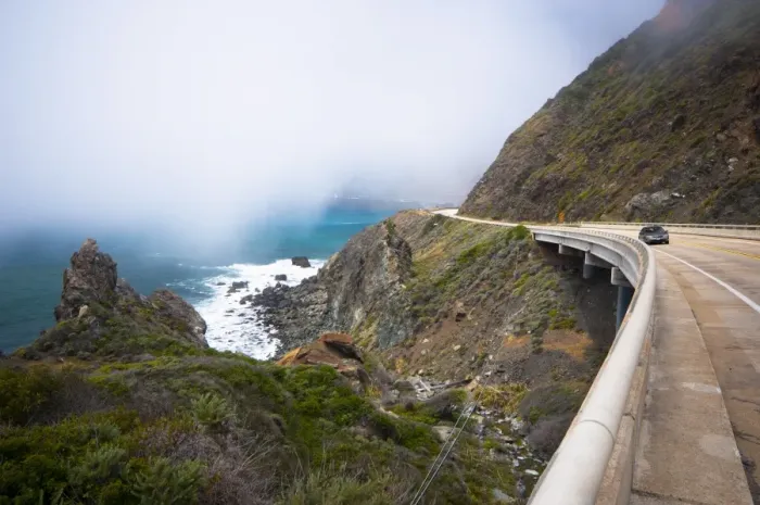 Framed Print : Highway 1, California, United States of America, North America Framed Print : Highway 1, California, United States of America, North America