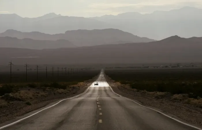 Framed Print : Highway 190 through Death Valley National Park, California, United States of America Framed Print : Highway 190 through Death Valley National Park, California, United States of America