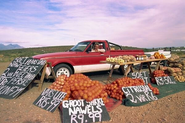 Highway fruit vendor