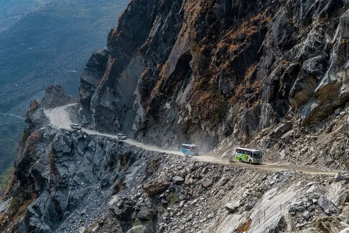 Framed Print : Highway through the Himalaya to Jomsom, Nepal, Asia Framed Print : Highway through the Himalaya to Jomsom, Nepal, Asia