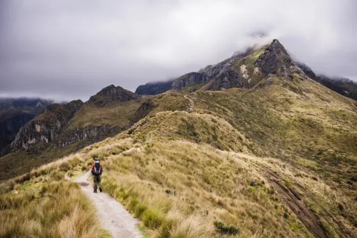 Framed Print : Hiker trekking Rucu Pichincha Volcano, Quito, Pichincha Province, Ecuador, South America Framed Print : Hiker trekking Rucu Pichincha Volcano, Quito, Pichincha Province, Ecuador, South America