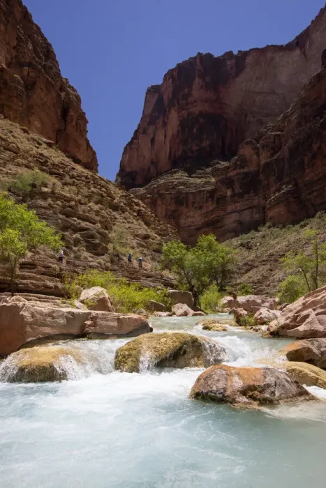 Framed Print : Hikers in Havasu Creek, Grand Canyon National Park, UNESCO World Heritage Site, Arizona Framed Print : Hikers in Havasu Creek, Grand Canyon National Park, UNESCO World Heritage Site, Arizona