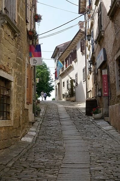 Hill village of Groznjan, Istra Peninsula, Croatia, Europe