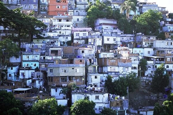 Hillside favela, Rio de Janeiro, Brazil, South America