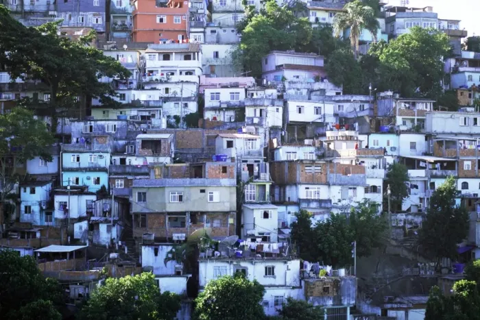 Framed Print : Hillside favela, Rio de Janeiro, Brazil, South America Framed Print : Hillside favela, Rio de Janeiro, Brazil, South America