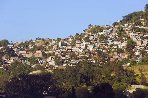 Hillside suburbs of Tegucigalpa, Honduras, Central America