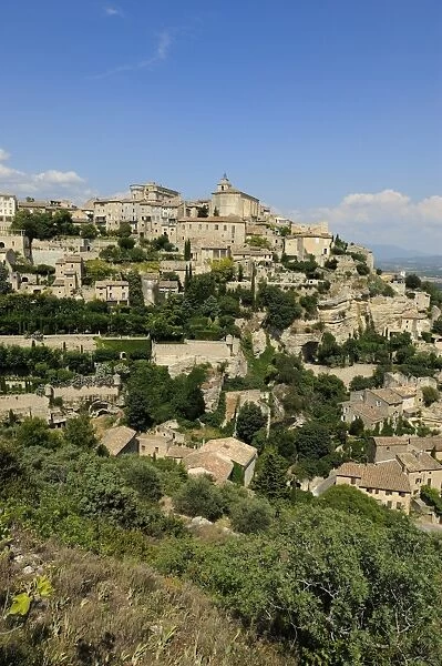 The hilltop village of Gordes designated Les Plus Beaux Villages de France