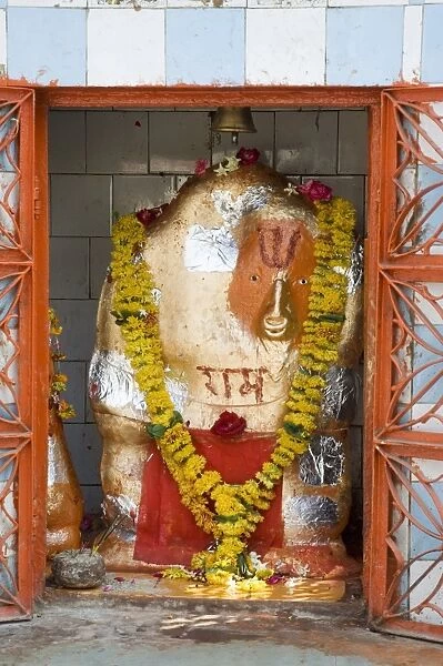 Hindu god and shrine