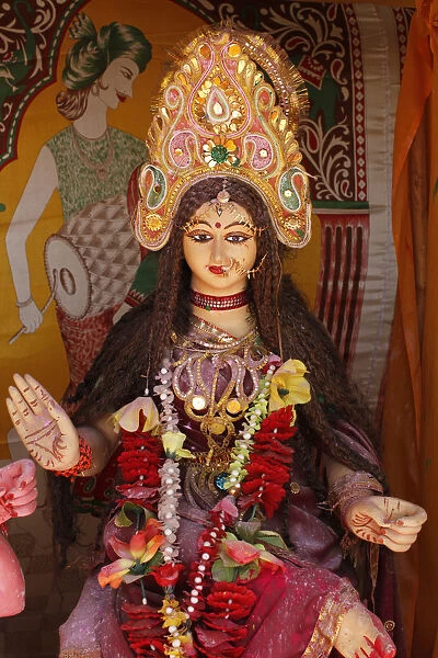Hindu goddess, Goverdan, Uttar Pradesh, India, Asia