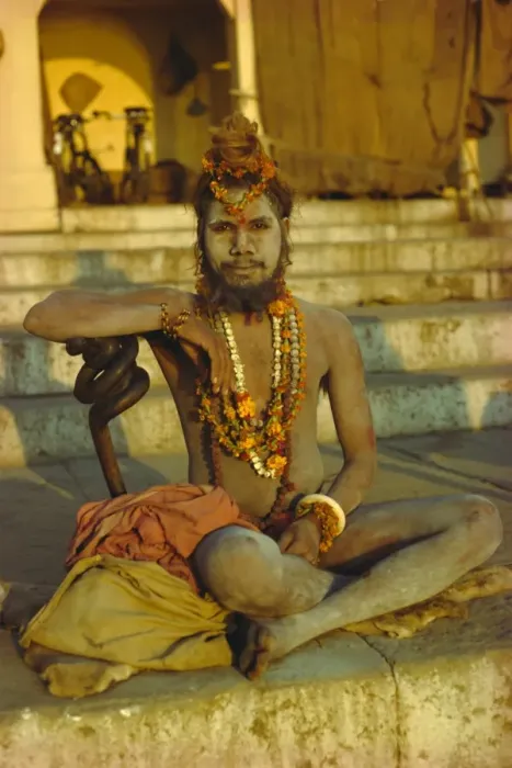 Framed Print : Hindu holy man