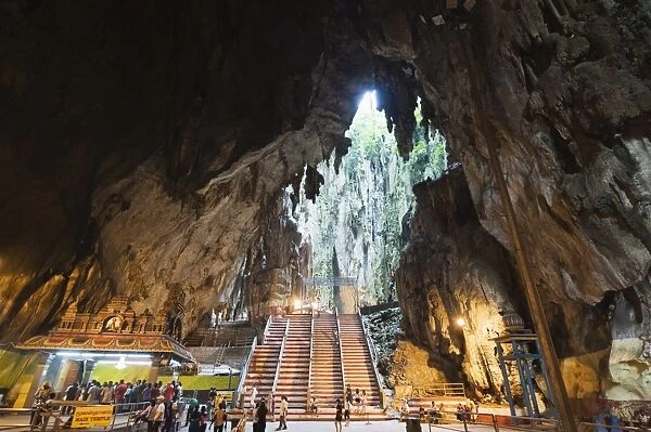 Hindu Shrine in Temple Cave at Batu Caves, Kuala Lumpur, Malaysia, Southeast Asia, Asia