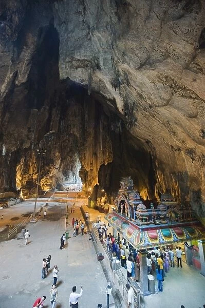 Hindu Shrine in Temple Cave at Batu Caves, Kuala Lumpur, Malaysia, Southeast Asia, Asia