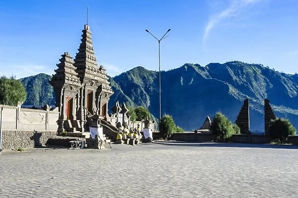 Hindu temple complex, Mount Bromo, Bromo Tengger Semeru National Park, Java, Indonesia, Southeast Asia, Asia