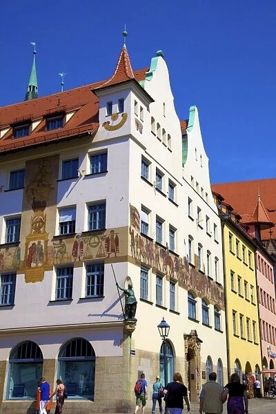 Historic building, Nuremberg, Bavaria, Germany, Europe