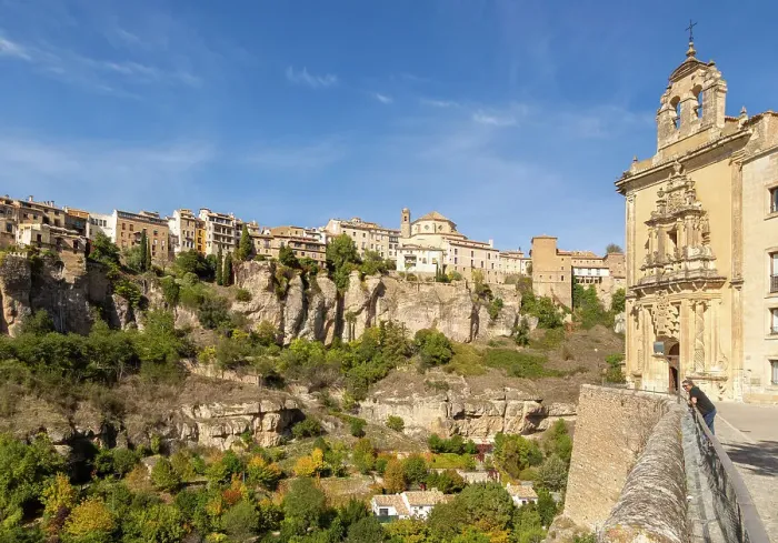 Framed Print : Historic buildings on cliff of river gorge, Rio Huecar, Cuenca, Castille La Mancha, Spain, Europe Framed Print : Historic buildings on cliff of river gorge, Rio Huecar, Cuenca, Castille La Mancha, Spain, Europe