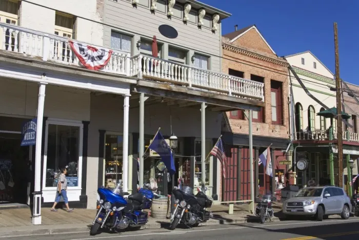 Framed Print : Historic downtown district in Virginia City, Nevada, United States of America Framed Print : Historic downtown district in Virginia City, Nevada, United States of America