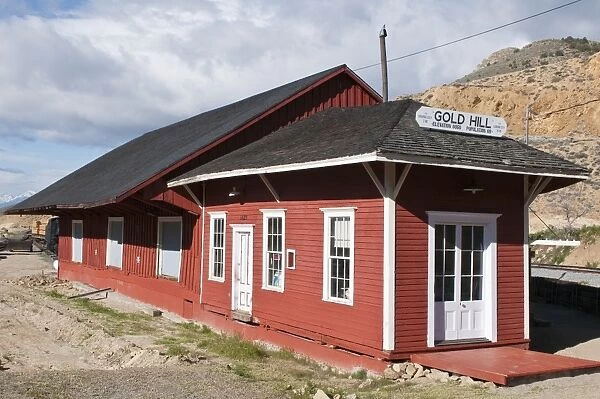 Historic Gold Hill train station, outside Virginia City, Nevada, United States of America, North America