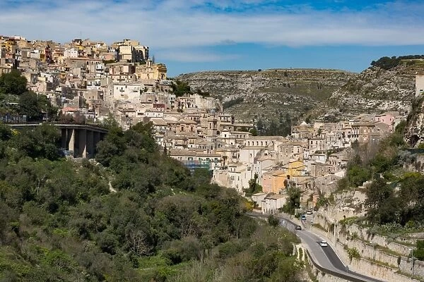 The historic hill town of Ragusa Ibla, Ragusa, UNESCO World Heritage Site, Sicily