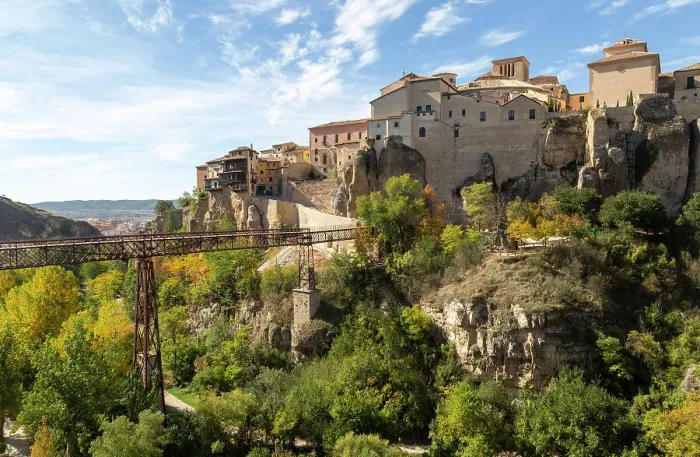 Framed Print : Historic houses on cliff top, Puente de San Pablo bridge over Huecar River, Cuenca, Castille La Mancha, Spain, Europe Framed Print : Historic houses on cliff top, Puente de San Pablo bridge over Huecar River, Cuenca, Castille La Mancha, Spain, Europe