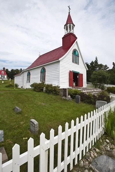 The Historic Indians chapel in Tadoussac, Quebec, Canada, North America