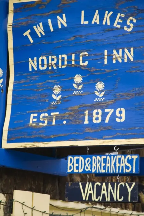 Framed Print : Historic Nordic Inn at Twin Lakes Village Framed Print : Historic Nordic Inn at Twin Lakes Village