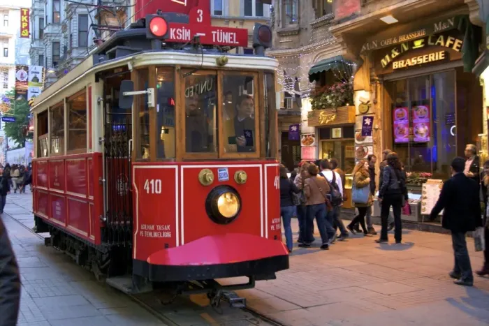 Framed Print : Historic red tram on Istiklal Caddesi, Beyoglu, Istanbul, Turkey, Europe Framed Print : Historic red tram on Istiklal Caddesi, Beyoglu, Istanbul, Turkey, Europe