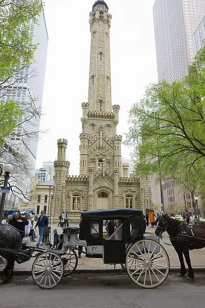 The Historic Water Tower, North Michigan Avenue, Chicago, Illinois, United States of America
