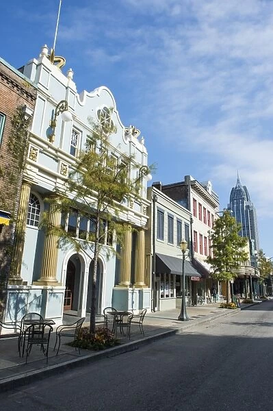 Historical buildings in downtown Mobile, Alabama, United States of America, North America