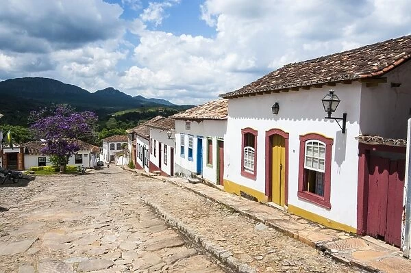 Historical mining town of Tiradentes, Minas Gerais, Brazil, South America