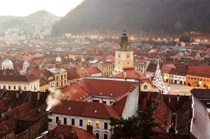 Framed Print : History Museum and old town buildings, Brasov, Romania, Europe Framed Print : History Museum and old town buildings, Brasov, Romania, Europe